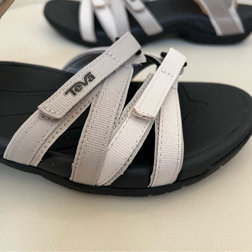 Teva Women's Beige and Black Strappy Sport Sandals - Picture 3 of 11